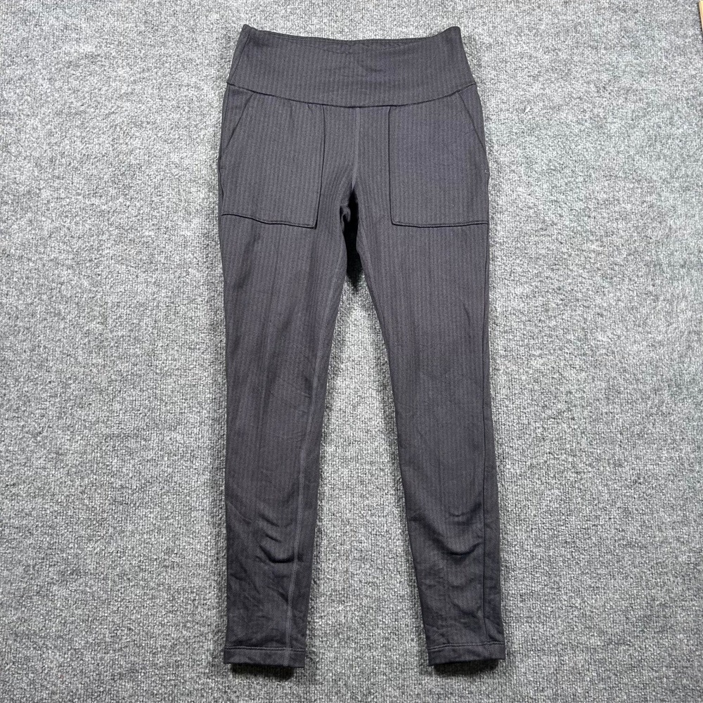 Mondetta Leggings Womens Size S Grey Herringbone High Waist Athletic Pockets